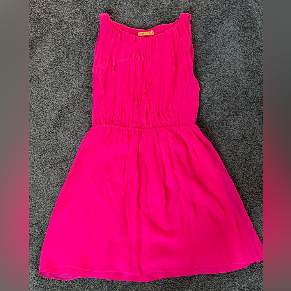 Alice + Olivia Bright Pink Kids Dress